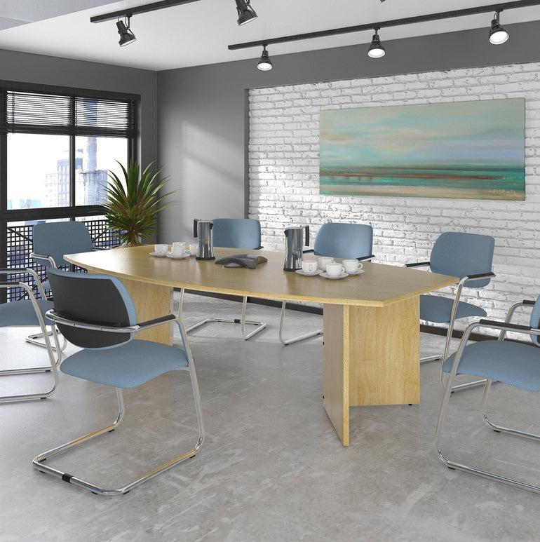 Arrow head leg radial boardroom table - Office Products Online