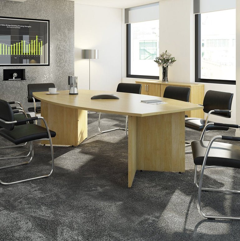 Arrow head leg radial end boardroom table - Office Products Online