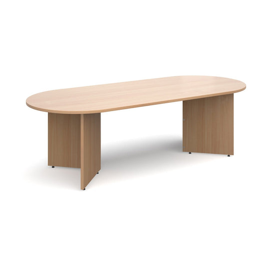 Arrow head leg radial end boardroom table - Office Products Online
