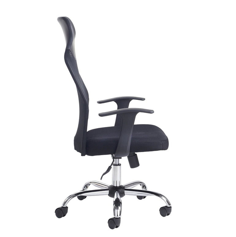 Aurora high back mesh operators chair - black - Office Products Online