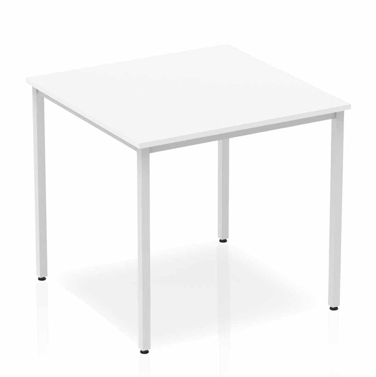 Impulse Straight Table Box Frame Leg - Rectangular MFC Desk, Self-Assembly, 5-Year Guarantee, Multiple Sizes (1200x800, 1600x800, 1800x800, 800x800) - Silver