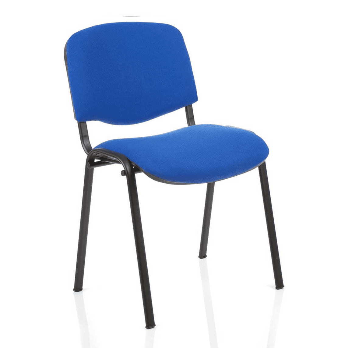 ISO Stackable Visitor/Conference Chair - Pre-Assembled, 110kg Capacity, 6hr Usage, Metal Frame, Fabric/Mesh/Vinyl/Wood Options - 535x410x820mm