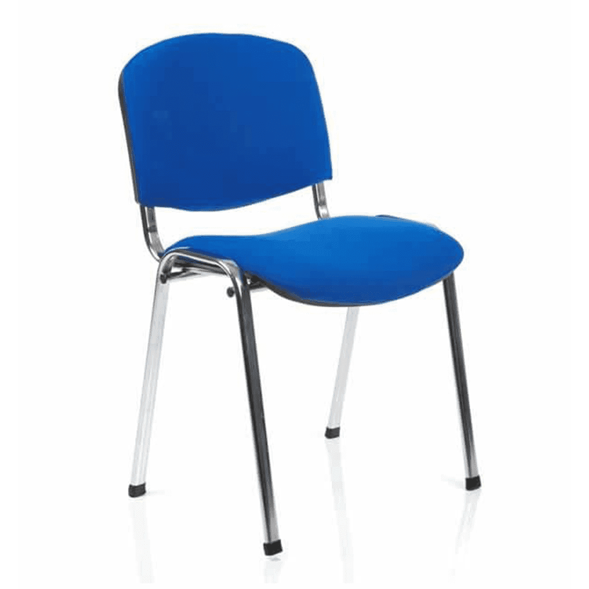 ISO Stackable Visitor/Conference Chair - Pre-Assembled, 110kg Capacity, 6hr Usage, Metal Frame, Fabric/Mesh/Vinyl/Wood Options - 535x410x820mm