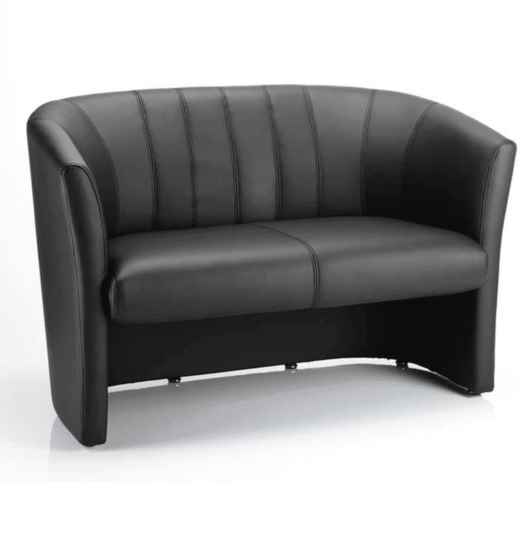 Neo Twin Tub Sofa - Pre-Assembled, Soft Bonded Leather & Fabric, 250kg Capacity, 8hr Usage, 2Yr Mechanical & 1Yr Fabric Warranty - 1230x680x780mm