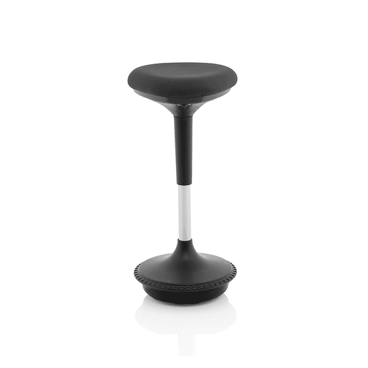 Sittall Deluxe Posture Stool - Ergonomic Fabric Seat, Metal & Elastomer Frame, Gas Height Adjustment, 135kg Capacity, 6hr Usage, 2yr Guarantee - Flat Packed