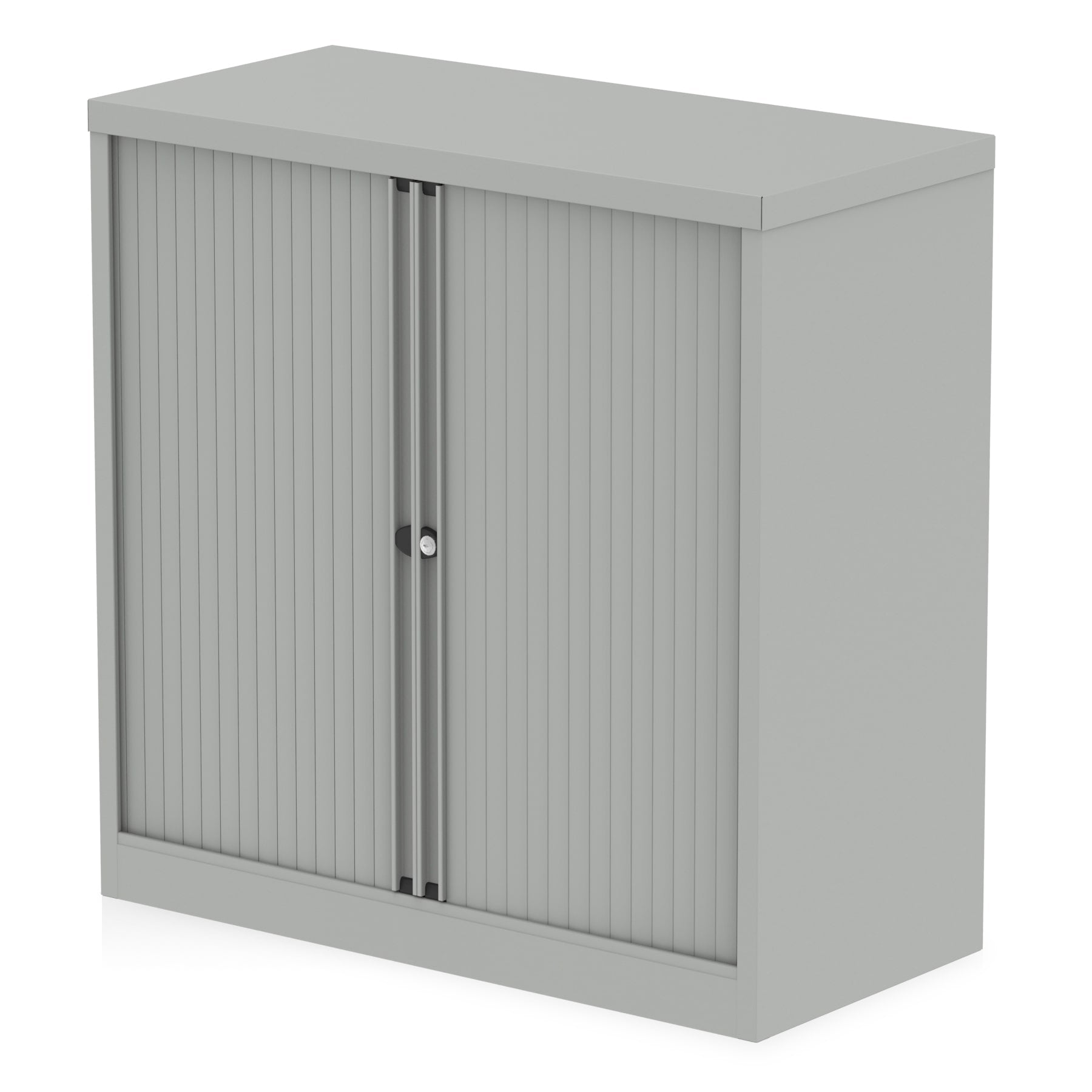 Bisley Qube Tambour Cupboard - Steel, Lockable, 1000x470mm (Available in 2 Heights: 1000mm & 1970mm) - 5 Year Guarantee