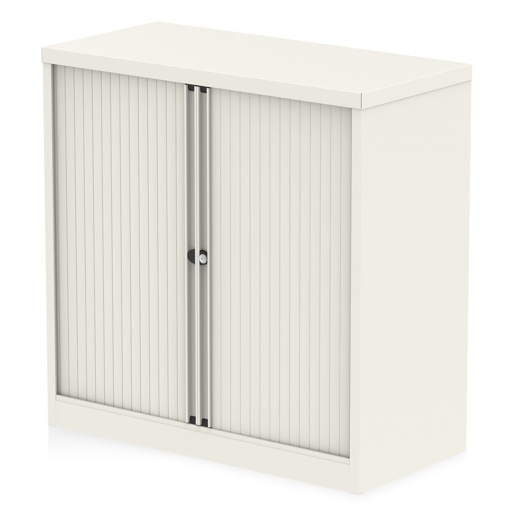 Bisley Qube Tambour Cupboard - Steel, Lockable, 1000x470mm (Available in 2 Heights: 1000mm & 1970mm) - 5 Year Guarantee