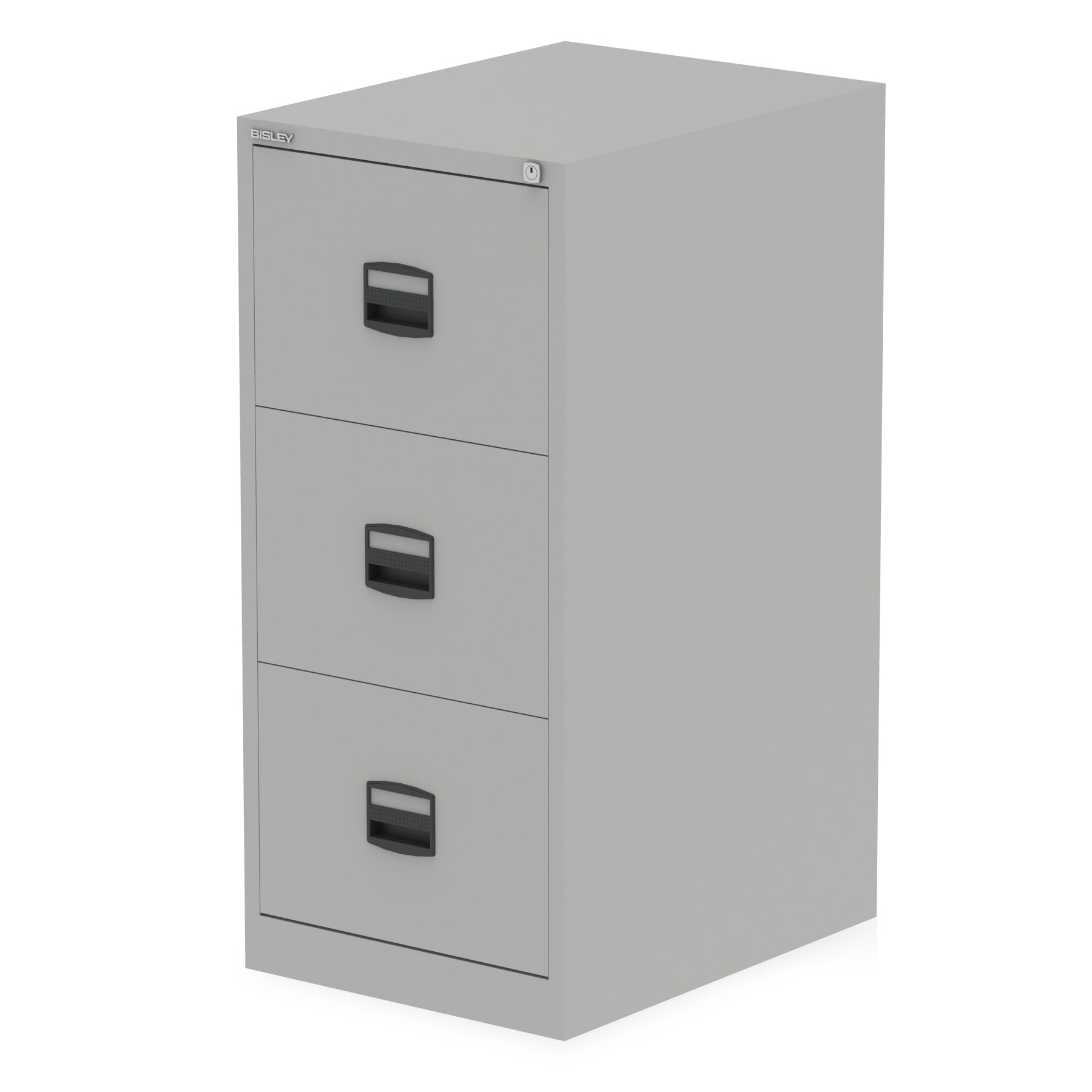 Bisley Qube Steel Filing Cabinet - Lockable Drawers, 2/3/4 Drawer Options, 470x622mm (WxD), 5-Year Guarantee