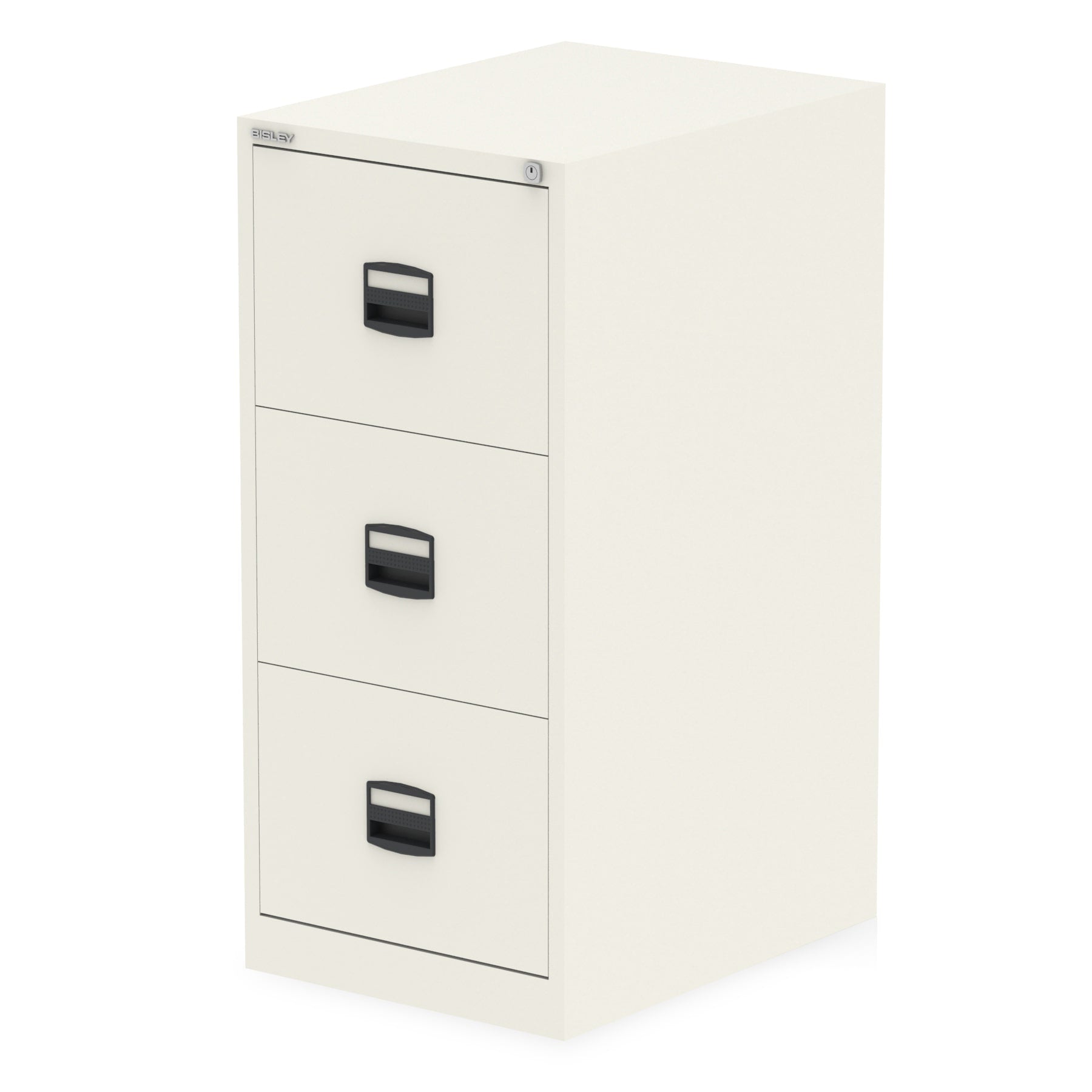 Bisley Qube Steel Filing Cabinet - Lockable Drawers, 2/3/4 Drawer Options, 470x622mm (WxD), 5-Year Guarantee