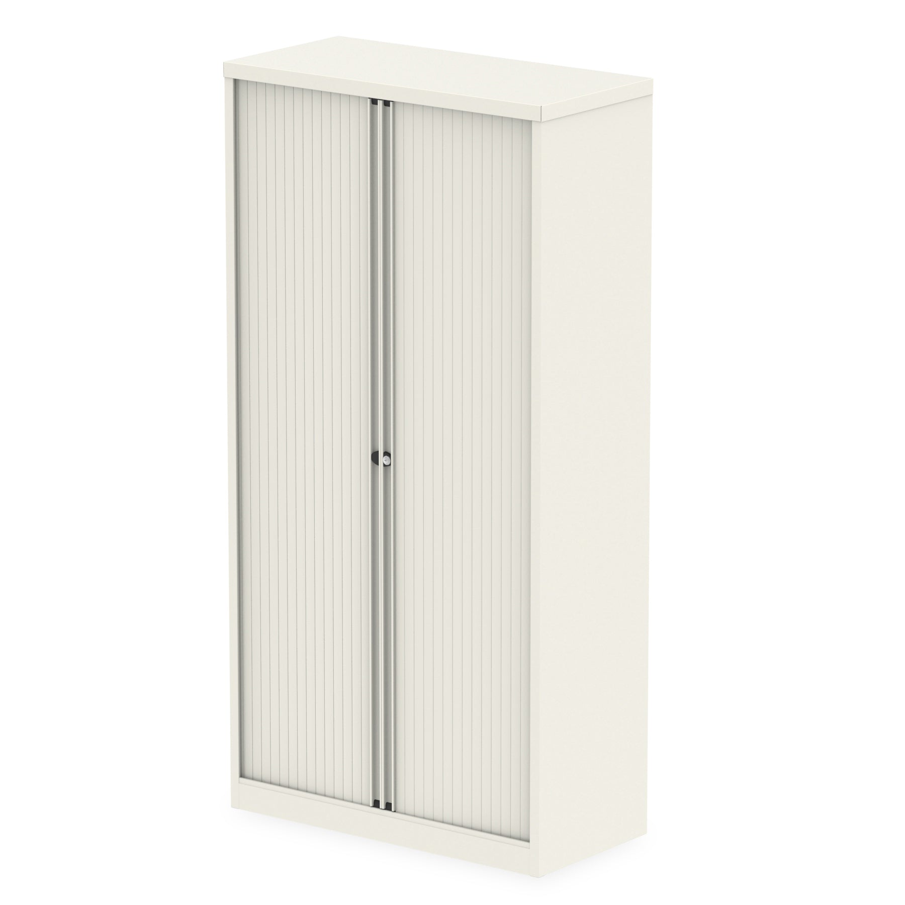 Bisley Qube Tambour Cupboard - Steel, Lockable, 1000x470mm (Available in 2 Heights: 1000mm & 1970mm) - 5 Year Guarantee