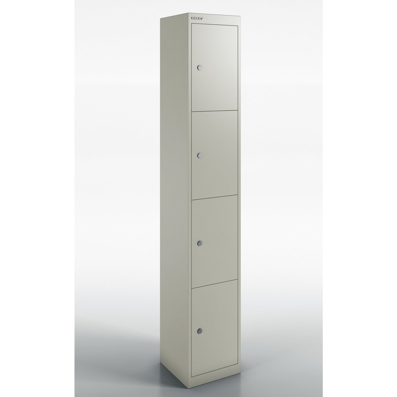 Bisley Qube Locker - 1-4 Doors, Standard or Slim, Steel, Lockable, 305x457x1802mm, 5-Year Guarantee