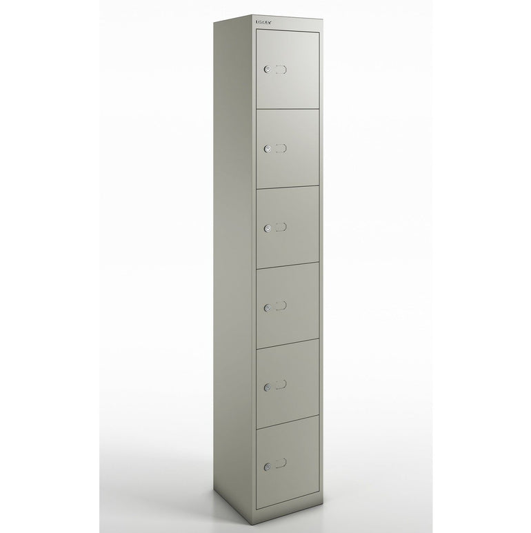 Bisley Qube Locker - 1-4 Doors, Standard or Slim, Steel, Lockable, 305x457x1802mm, 5-Year Guarantee