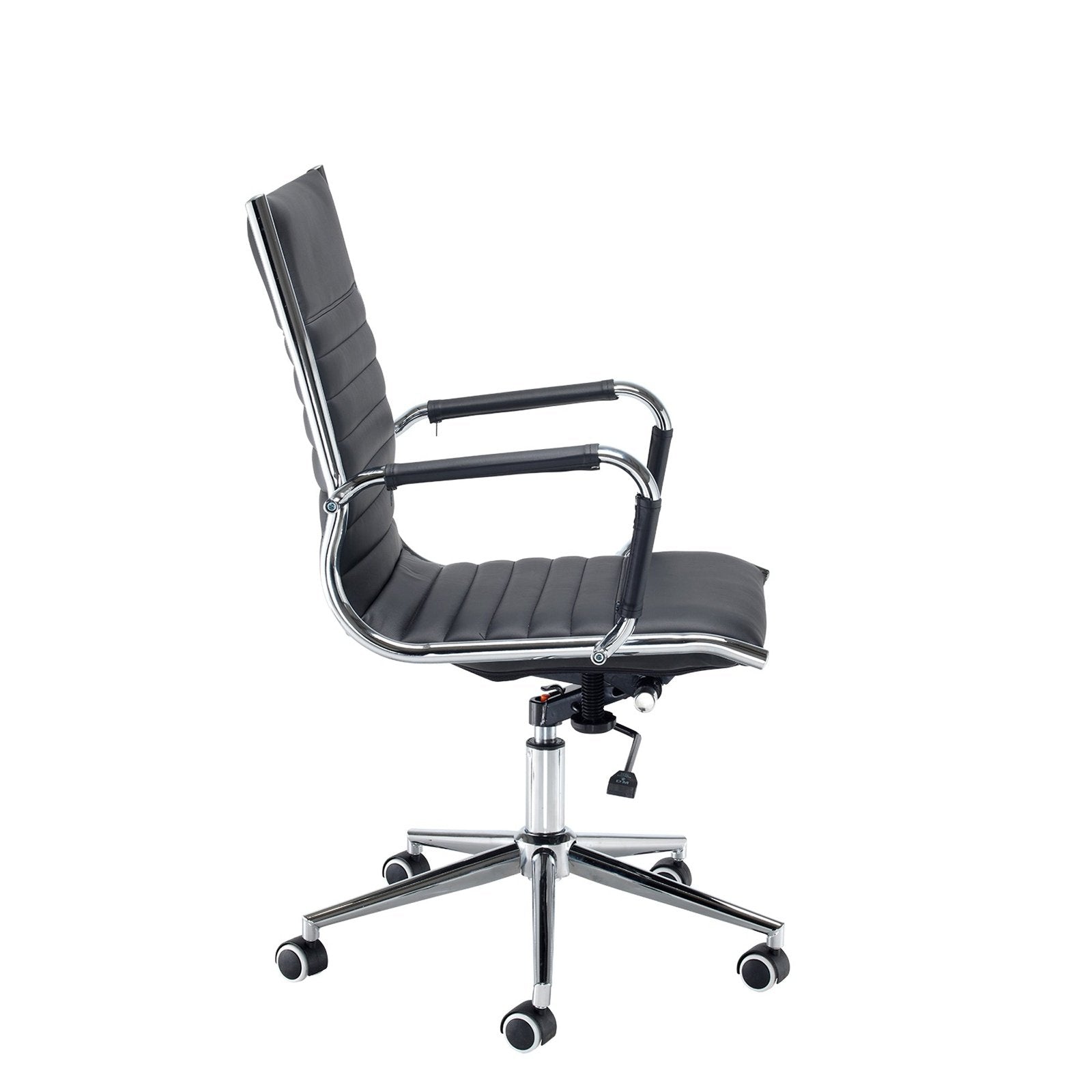 Bari executive chair - black faux leather - Office Products Online