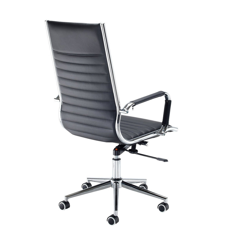 Bari executive chair - black faux leather - Office Products Online