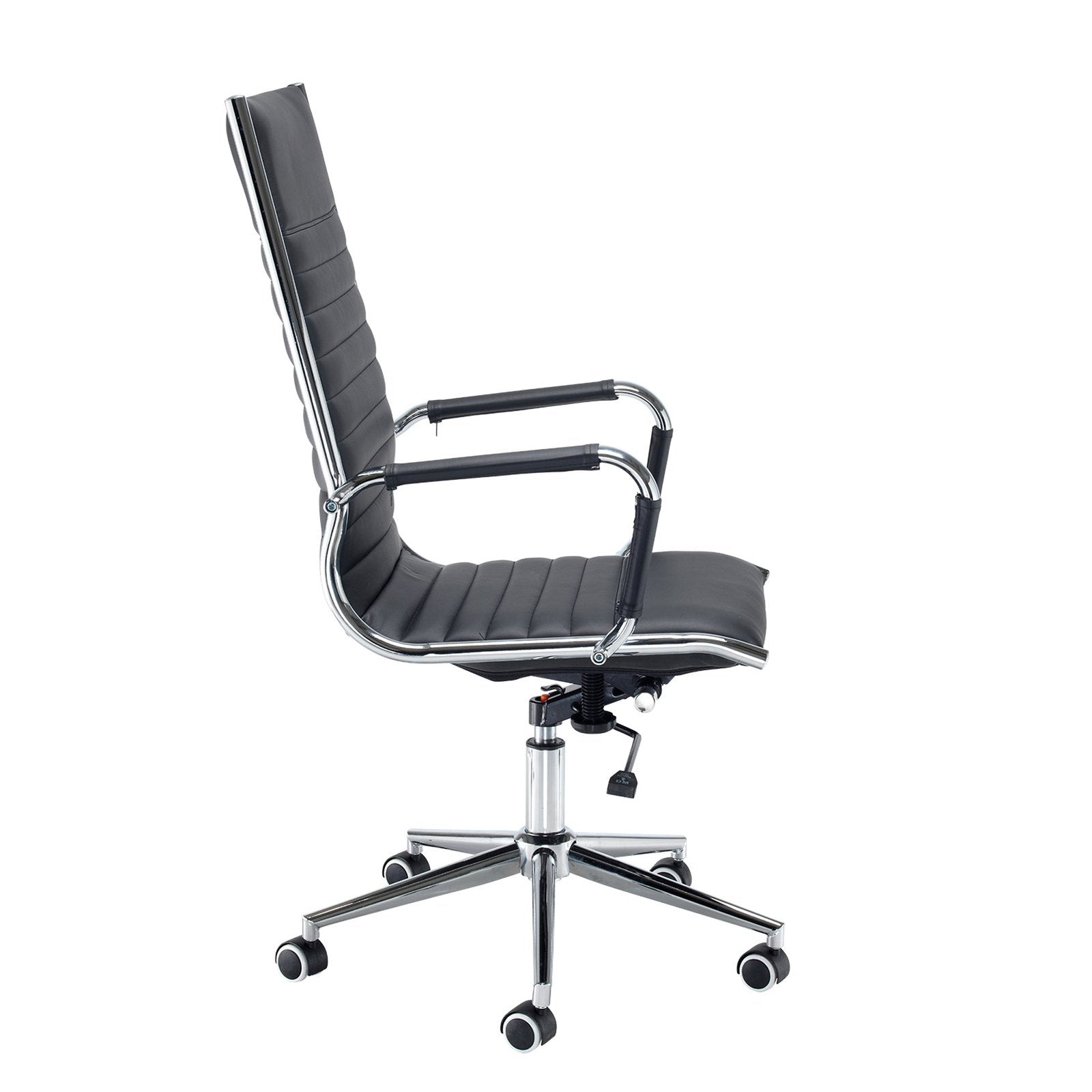 Bari executive chair - black faux leather - Office Products Online
