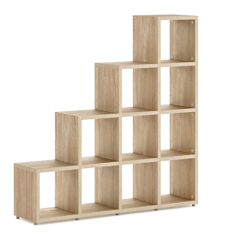 Boon 10x Cube Stepped Shelf Storage System - 1470x1450x330mm - Office Products Online