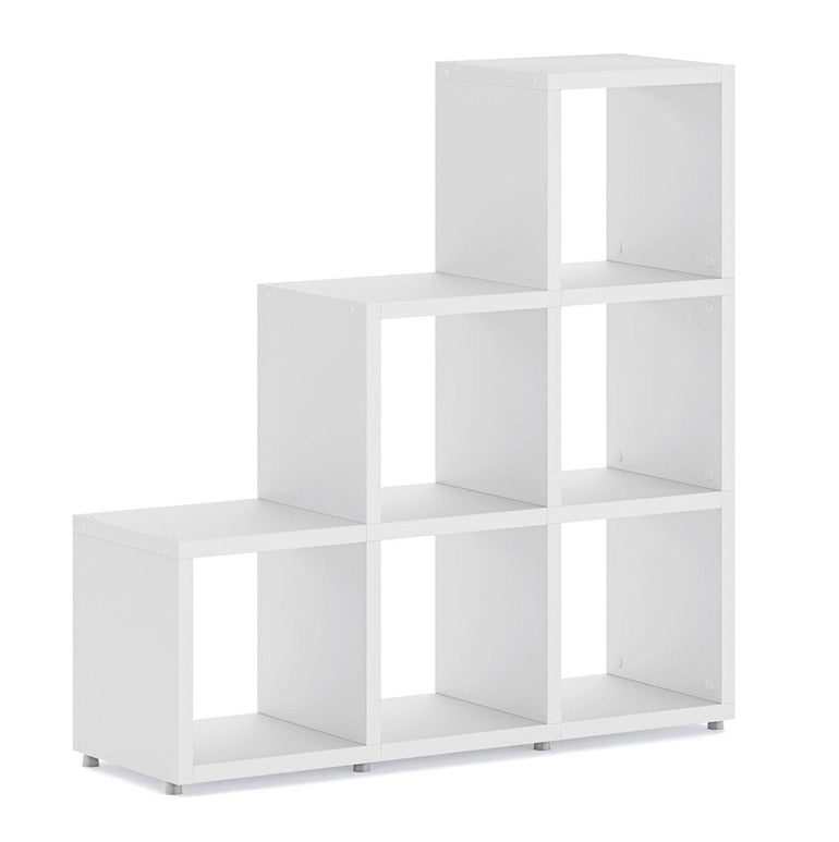 Boon 6x Cube Stepped Shelf Storage System - 1120x1100x330mm - Office Products Online