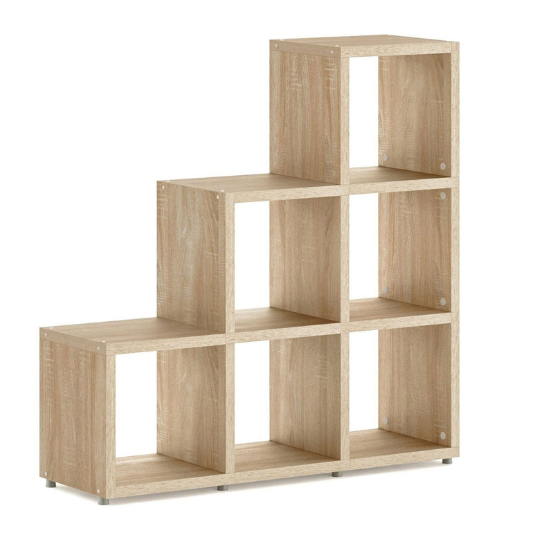 Boon 6x Cube Stepped Shelf Storage System - 1120x1100x330mm - Office Products Online