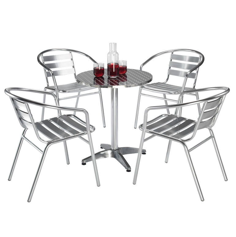 Plaza Aluminium Round Table