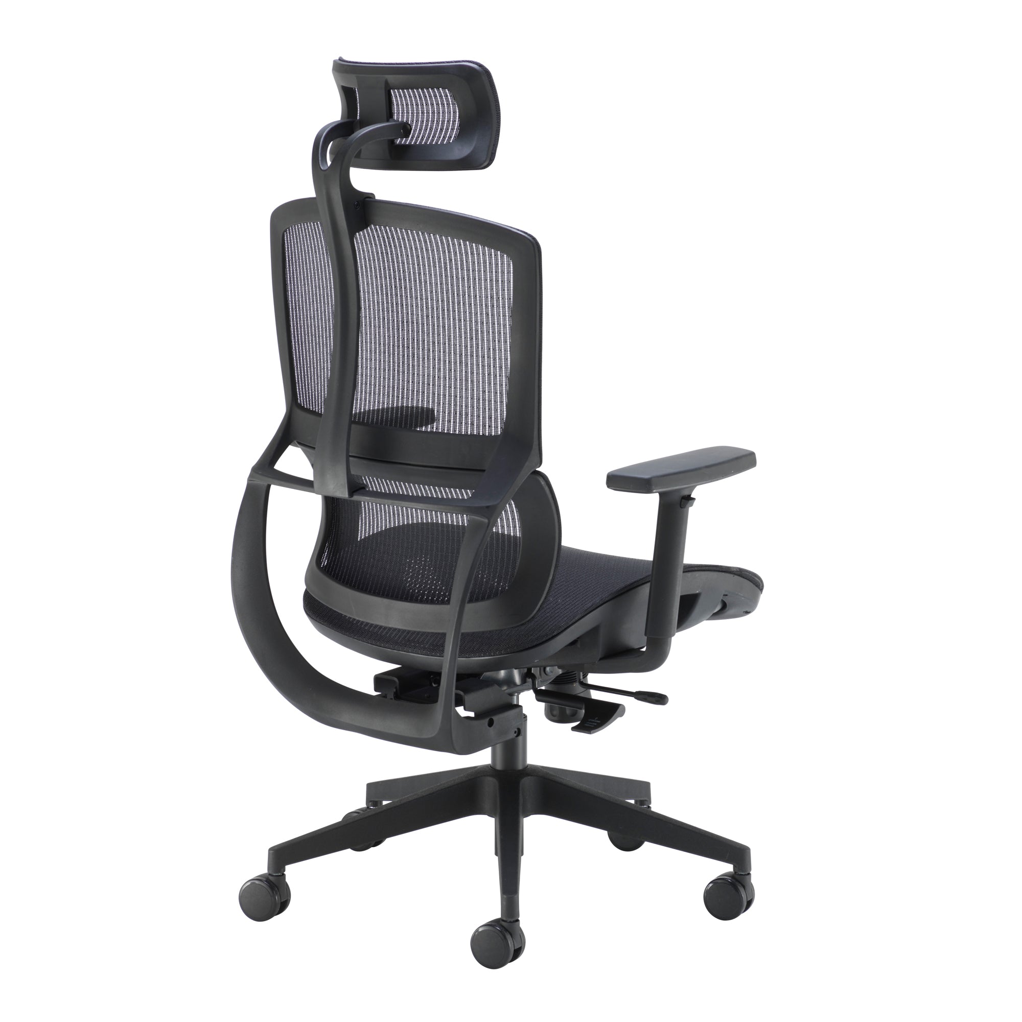 Alto Mesh Office Chair in Black With Height Adjustable Arms