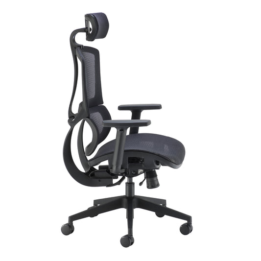 Alto Mesh Office Chair in Black With Height Adjustable Arms