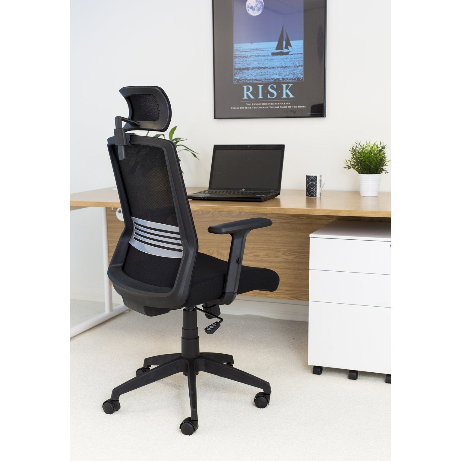 Denali High Back Mesh Chair With Headrest