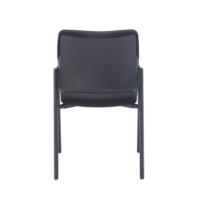 Florence Side Chair 4 Leg Upholstered Black Frame