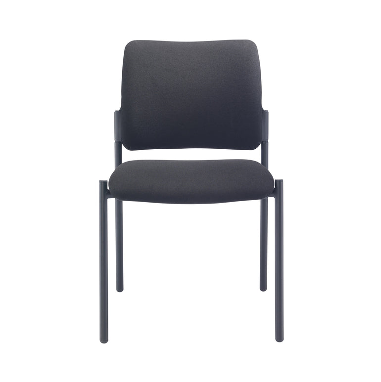 Florence Side Chair 4 Leg Upholstered Black Frame