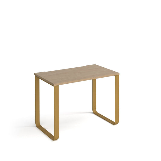 Cairo straight desk with sleigh frame legs - Office Products Online