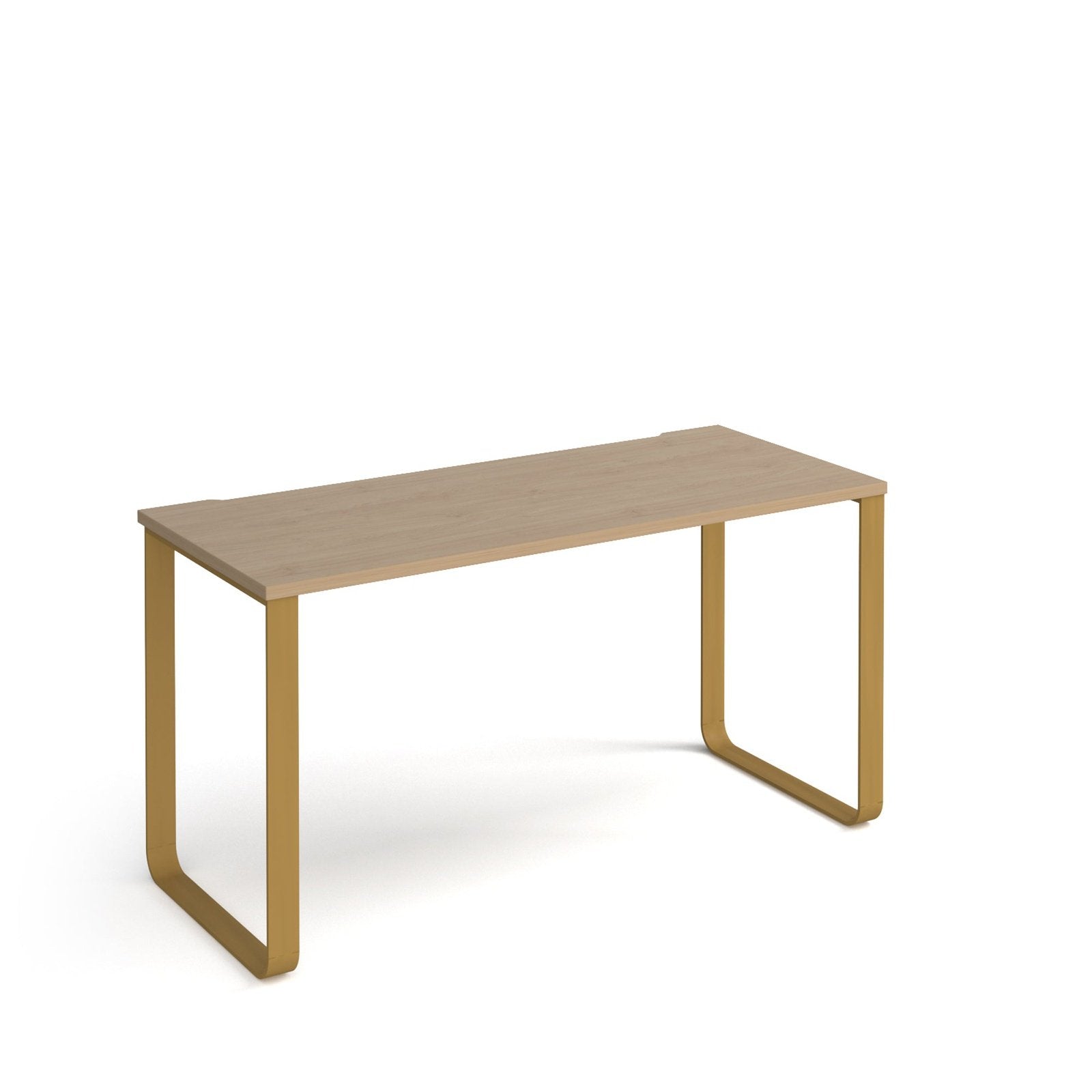 Cairo straight desk with sleigh frame legs - Office Products Online