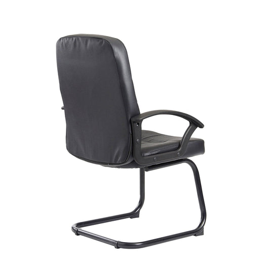 Cavalier executive visitors chair - black leather faced - Office Products Online