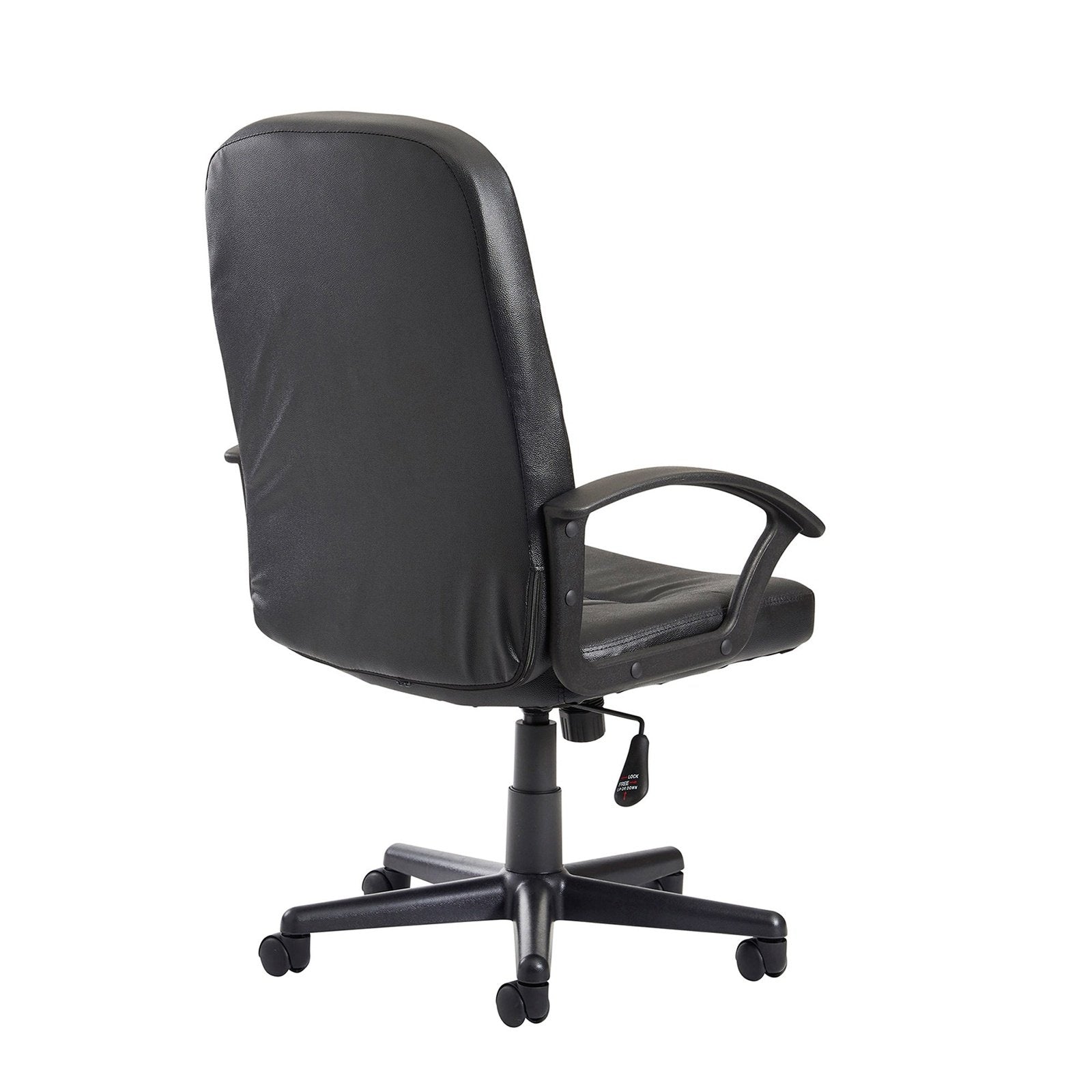 Cavalier high back managers chair - black leather faced - Office Products Online