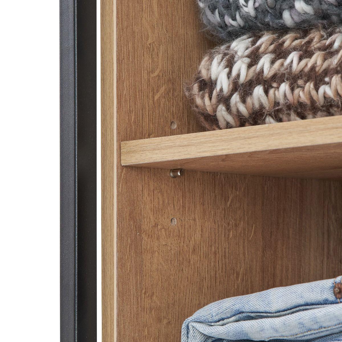 Claire Bedroom Shelf Open Wardrobe allhomely