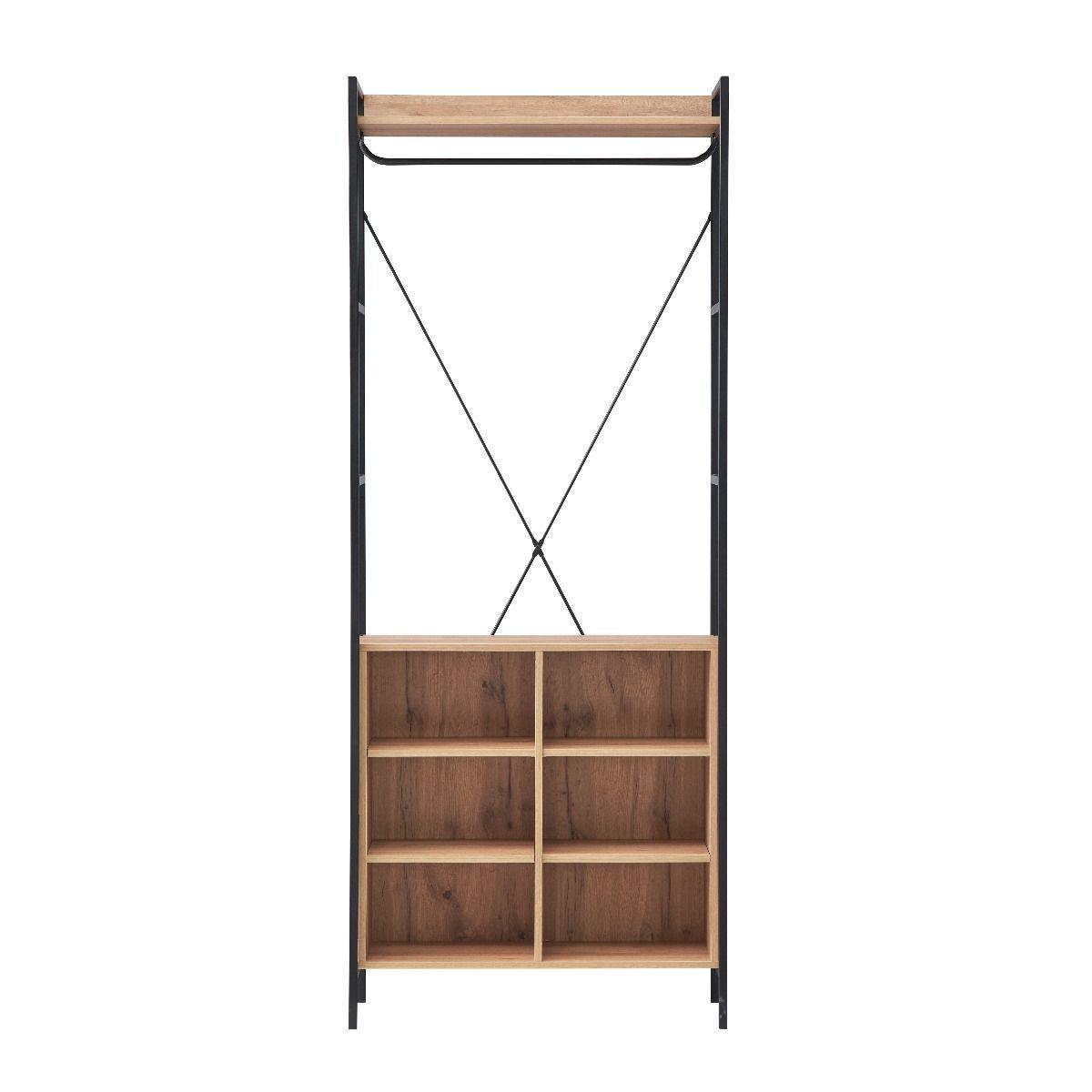Claire Bedroom Shelf Open Wardrobe allhomely