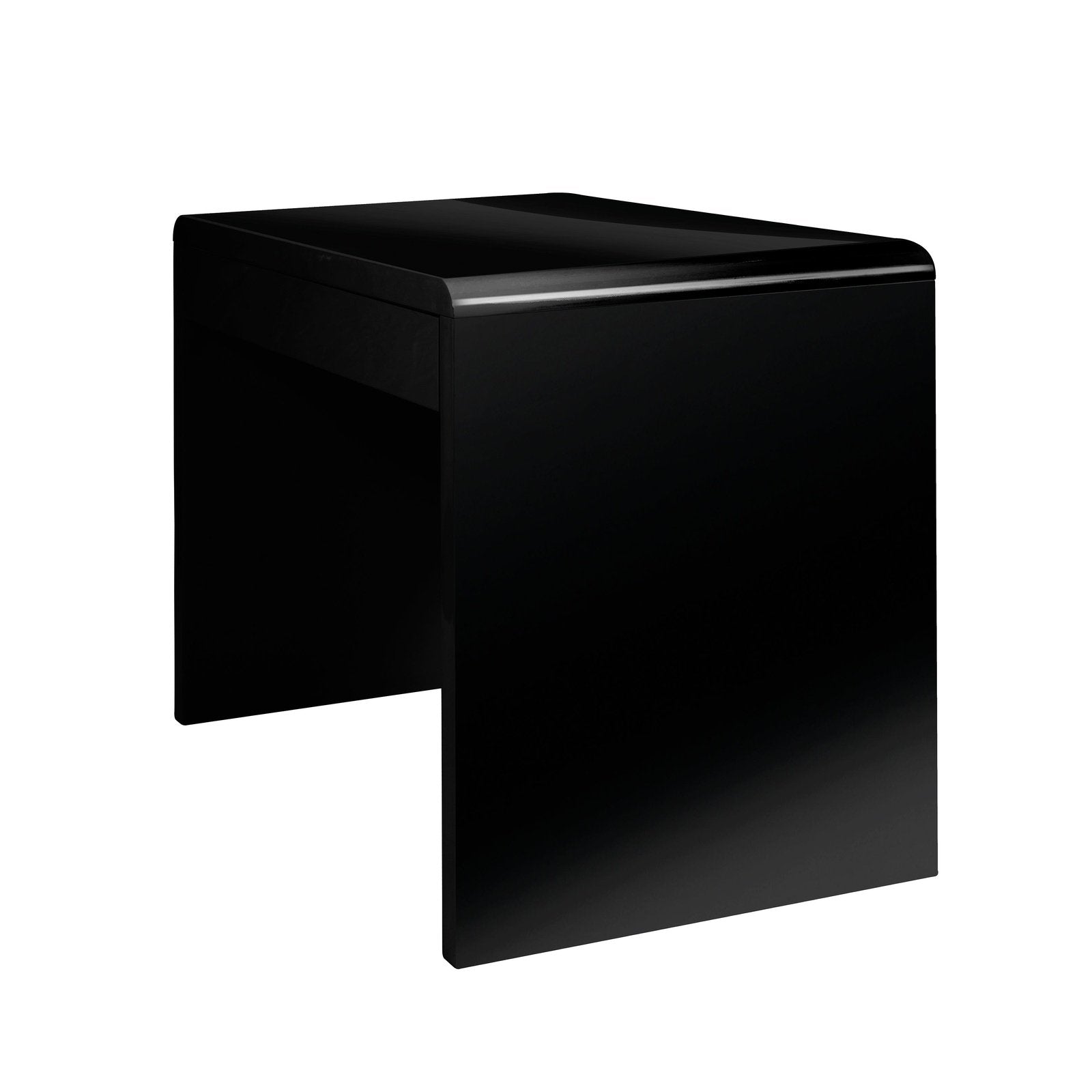 Compact and Curvaceous High Gloss Workstation with Spacious Storage Drawer - Office Products Online