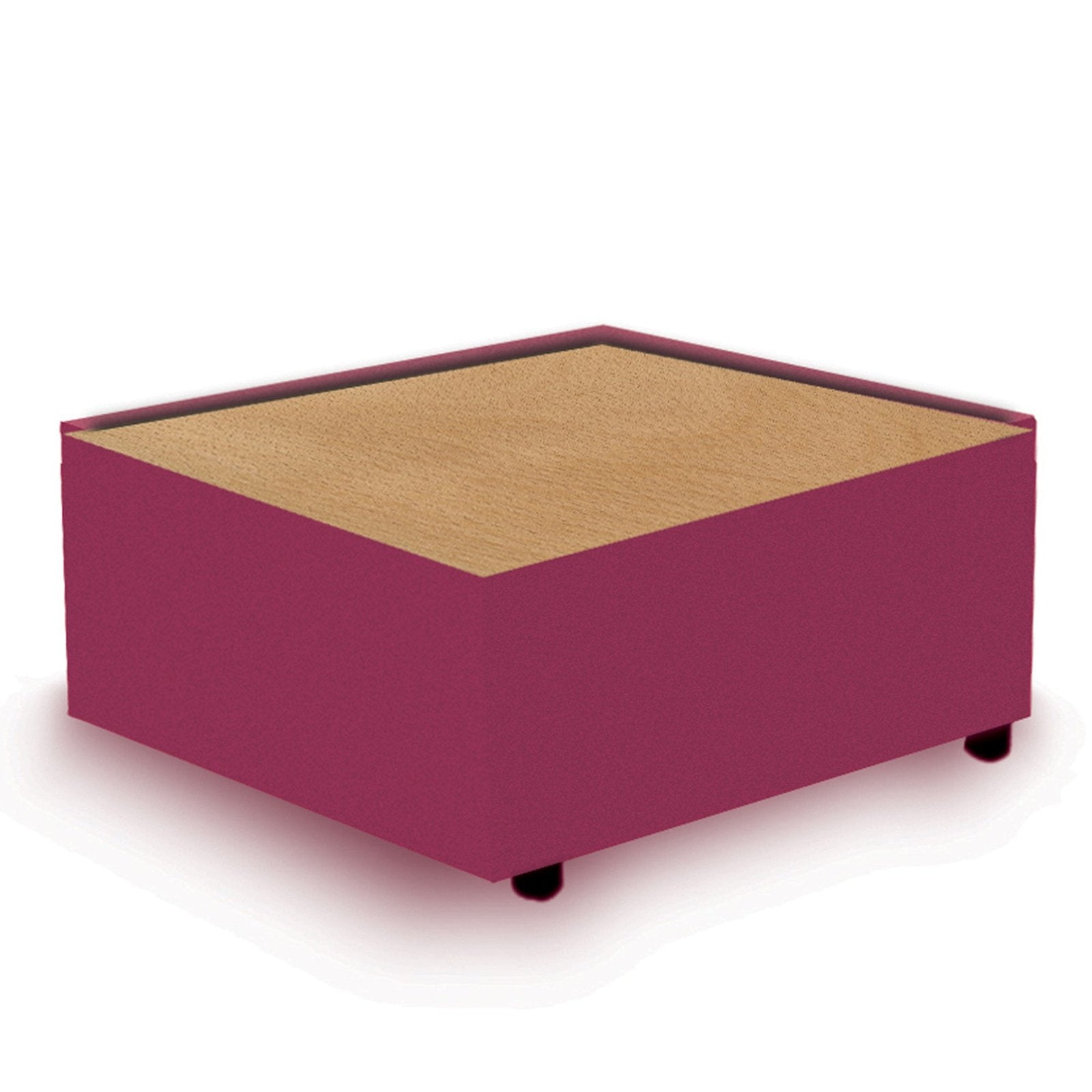 Contemporary Modular Fabric Table Unit with Beech Top - Office Products Online