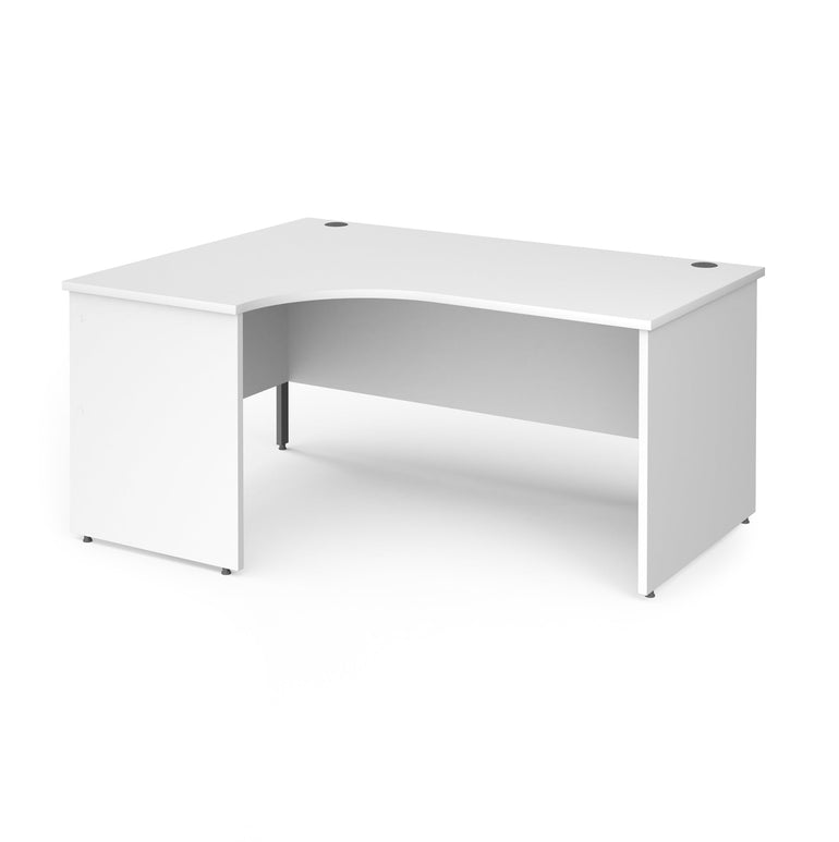 Contract 25 left hand ergonomic desk with panel ends and corner leg - Office Products Online