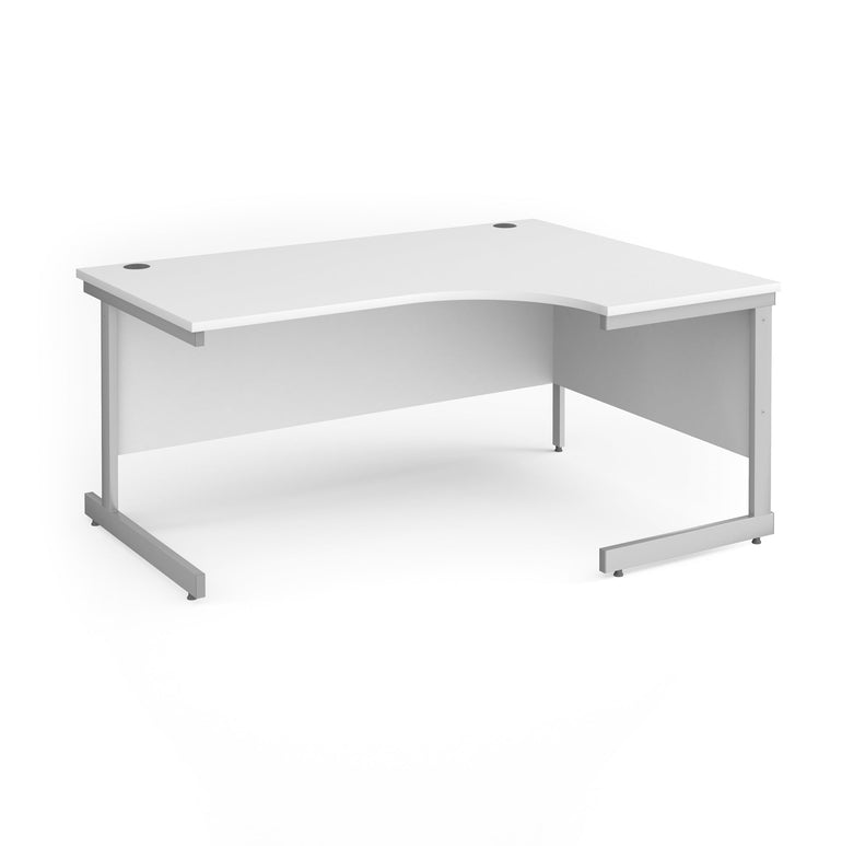 Contract 25 right hand ergonomic desk with cantilever leg - Office Products Online