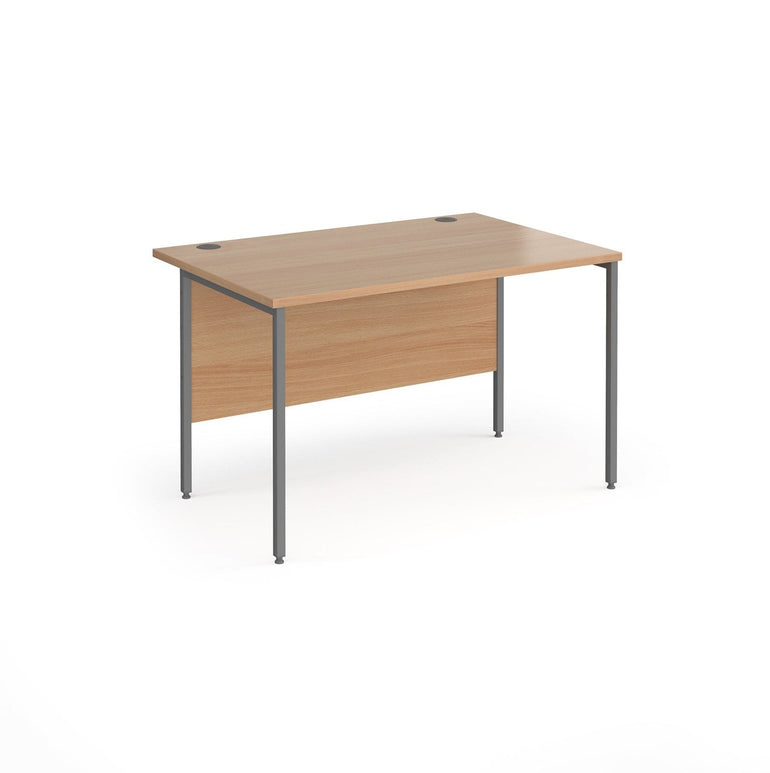 Contract 25 straight desk with H-Frame leg - Office Products Online