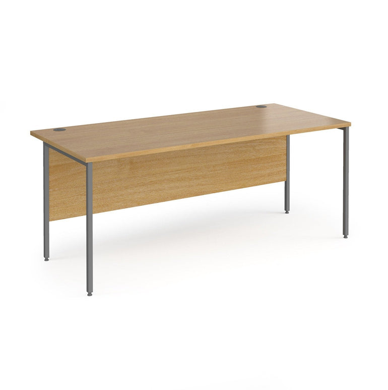 Contract 25 straight desk with H-Frame leg - Office Products Online