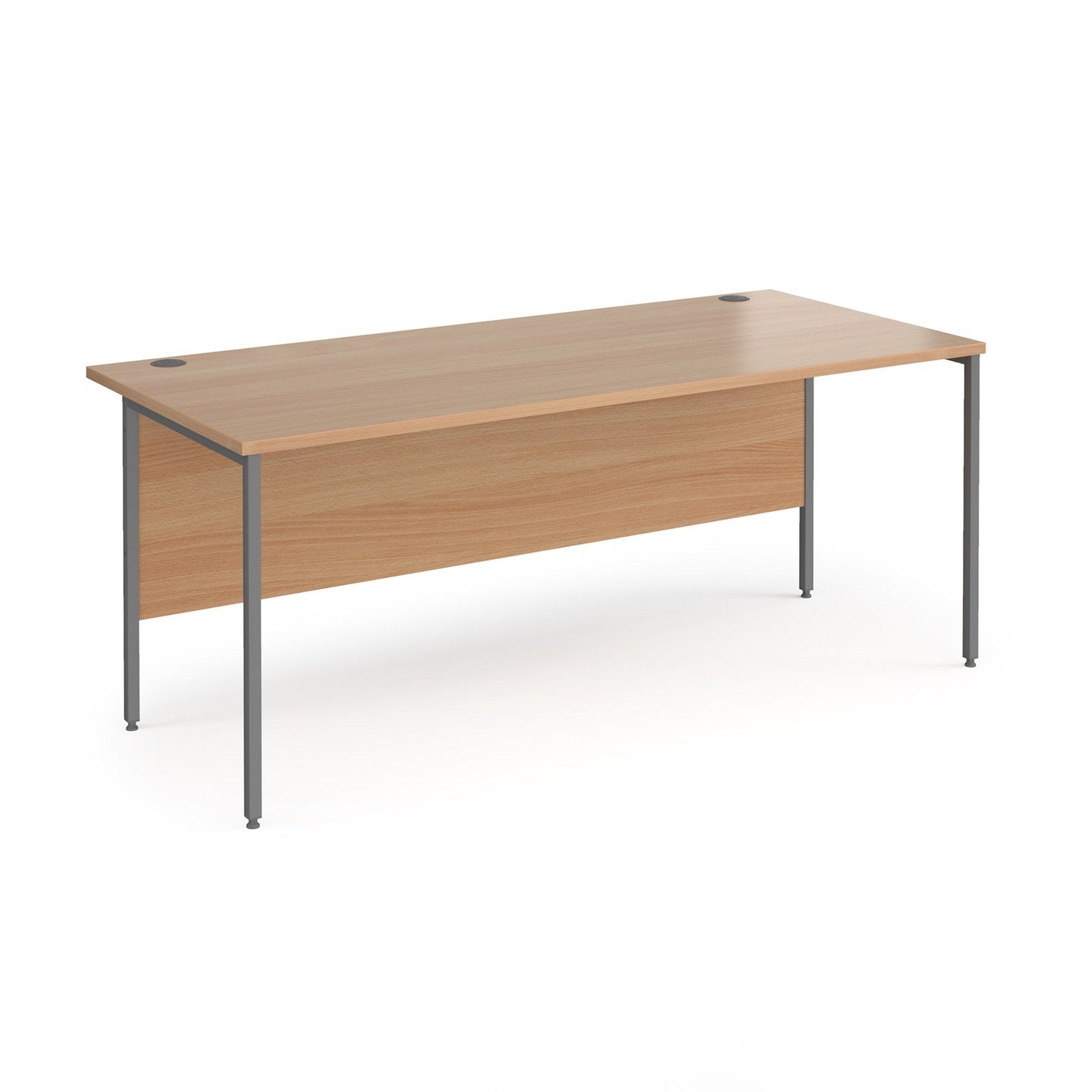 Contract 25 straight desk with H-Frame leg - Office Products Online