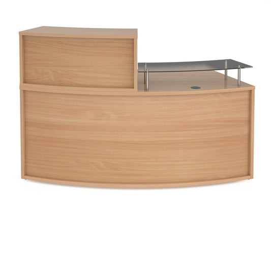 Denver medium curved complete reception unit - Office Products Online