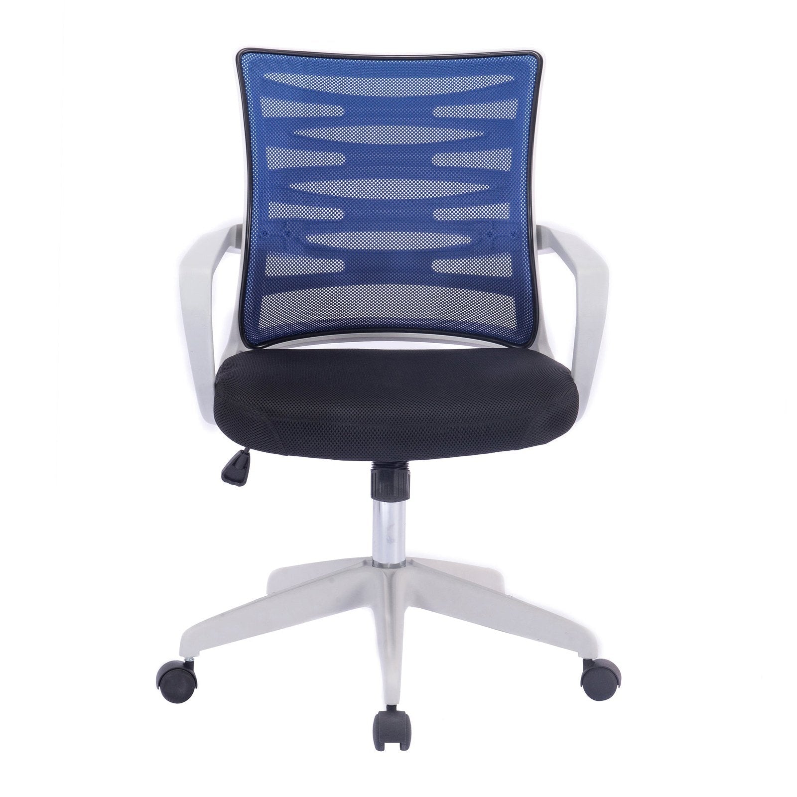 Designer Mesh Armchair with White Frame and Detailed Back Panelling - Office Products Online