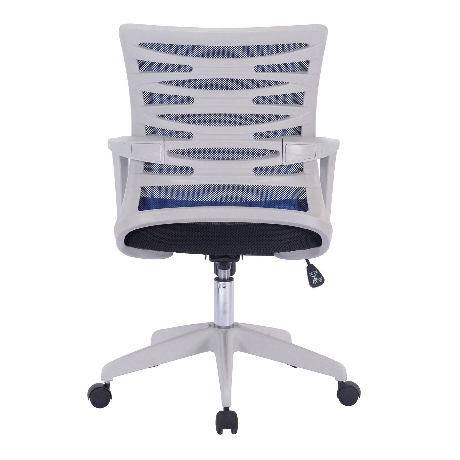 Designer Mesh Armchair with White Frame and Detailed Back Panelling - Office Products Online