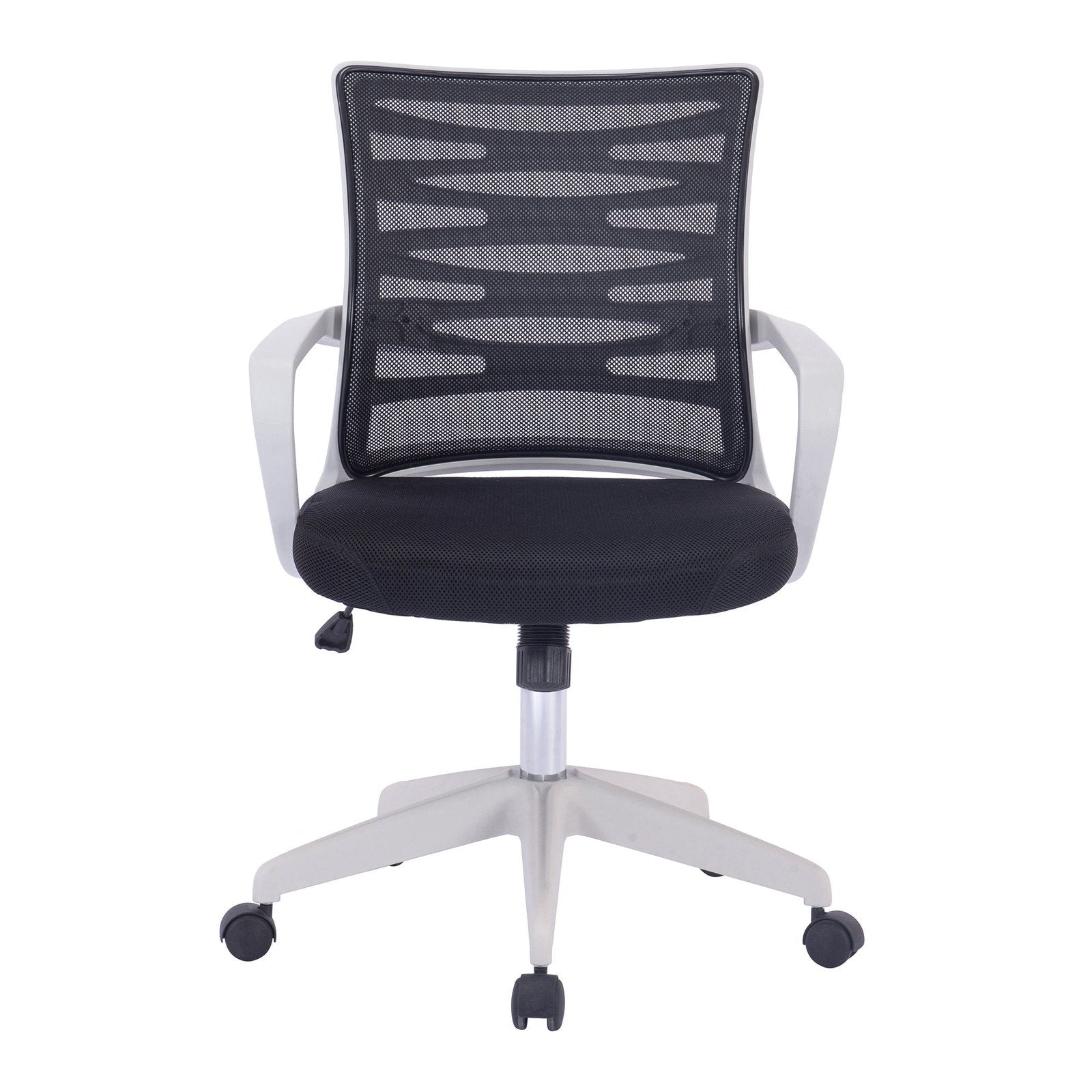 Designer Mesh Armchair with White Frame and Detailed Back Panelling - Office Products Online