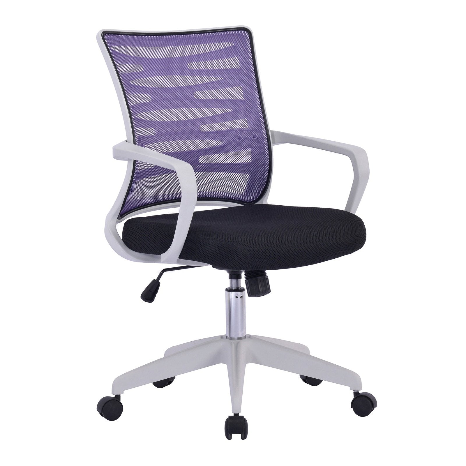 Designer Mesh Armchair with White Frame and Detailed Back Panelling - Office Products Online