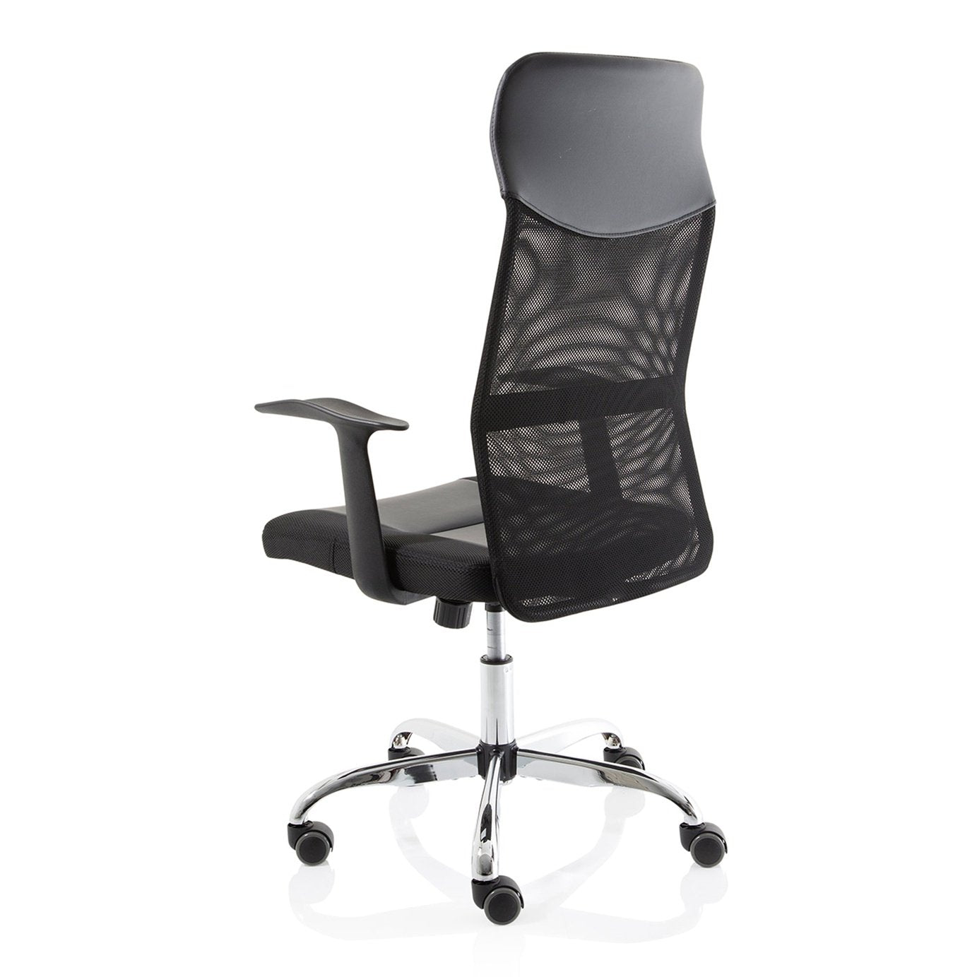 Vegalite High Mesh Back Executive Office Chair - Black, Chrome Frame, Adjustable Arms, 110kg Capacity, 8hr Usage, 1yr Warranty