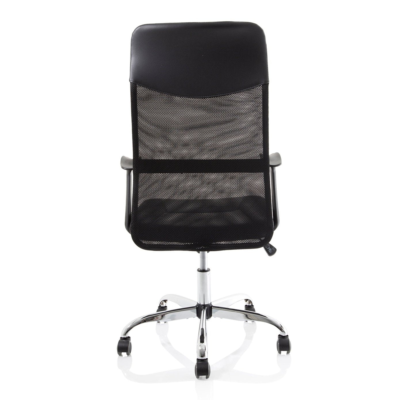 Vegalite High Mesh Back Executive Office Chair - Black, Chrome Frame, Adjustable Arms, 110kg Capacity, 8hr Usage, 1yr Warranty