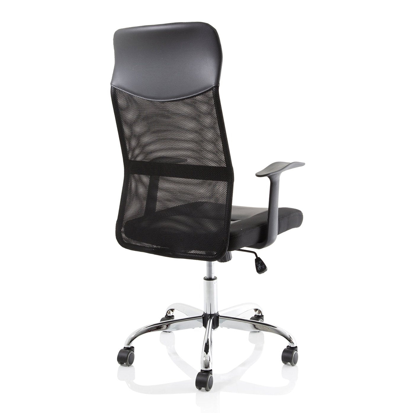 Vegalite High Mesh Back Executive Office Chair - Black, Chrome Frame, Adjustable Arms, 110kg Capacity, 8hr Usage, 1yr Warranty