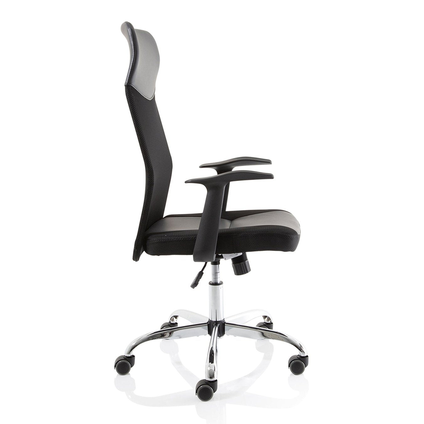 Vegalite High Mesh Back Executive Office Chair - Black, Chrome Frame, Adjustable Arms, 110kg Capacity, 8hr Usage, 1yr Warranty